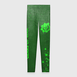 Леггинсы женские Gears of War - green gradient вертикально, цвет: 3D-принт