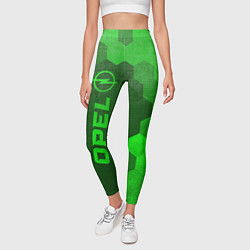 Леггинсы женские Opel - green gradient по-вертикали, цвет: 3D-принт — фото 2