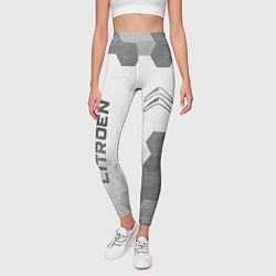 Леггинсы женские Citroen - white gradient вертикально, цвет: 3D-принт — фото 2