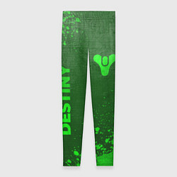 Леггинсы женские Destiny - green gradient вертикально, цвет: 3D-принт