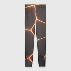 Леггинсы женские Серая текстура из сот, цвет: 3D-принт