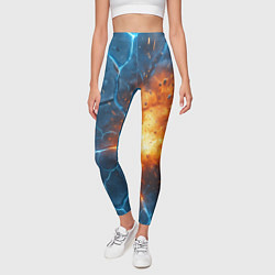 Леггинсы женские Взрыв из объемных плит, цвет: 3D-принт — фото 2