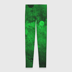 Леггинсы женские Абстракция - green acid stains, цвет: 3D-принт