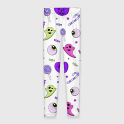 Женские легинсы Halloween purple pumpkin pattern
