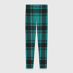 Леггинсы женские Checkered dark blue, цвет: 3D-принт