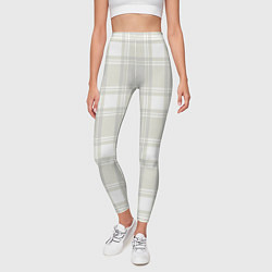 Леггинсы женские Checked white completely, цвет: 3D-принт — фото 2