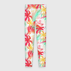 Женские легинсы Palm red yellow