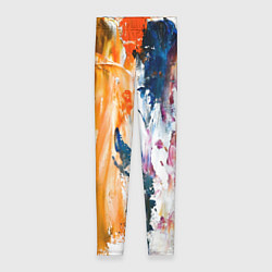 Леггинсы женские Разноцветные мазки кисти на палитре художника, цвет: 3D-принт