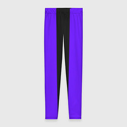 Леггинсы женские Color purple black stripes, цвет: 3D-принт