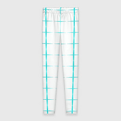 Леггинсы женские Color white light blue crosses, цвет: 3D-принт