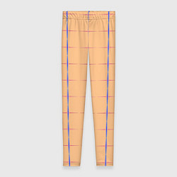 Леггинсы женские Color beige blue cross, цвет: 3D-принт
