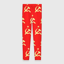 Леггинсы женские Герб и молот, цвет: 3D-принт