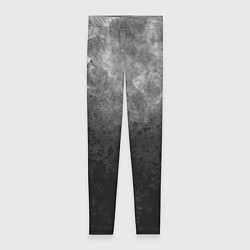 Леггинсы женские Абстракция - black spots turning into grey fog, цвет: 3D-принт