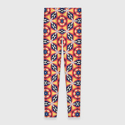 Женские легинсы Красно-синий калейдоскоп