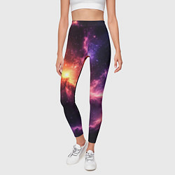 Леггинсы женские Фантастические космические туманы, цвет: 3D-принт — фото 2