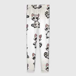 Леггинсы женские Много енотов, цвет: 3D-принт
