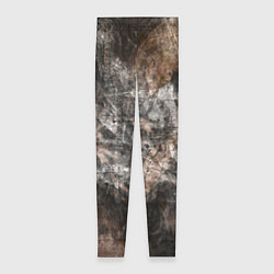 Леггинсы женские Абстракция - brown darkness, цвет: 3D-принт