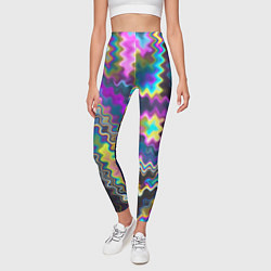 Леггинсы женские Абстракция переливы, цвет: 3D-принт — фото 2