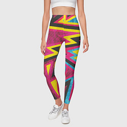Леггинсы женские Геометрия, цвет: 3D-принт — фото 2