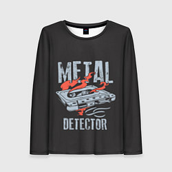 Лонгслив женский Metal Detector, цвет: 3D-принт