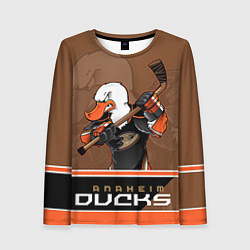 Лонгслив женский Anaheim Ducks, цвет: 3D-принт