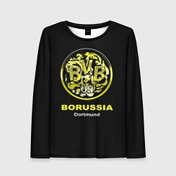 Лонгслив женский Borussia Dortmund, цвет: 3D-принт