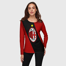 Лонгслив женский Milan FC: Red Collection, цвет: 3D-принт — фото 2