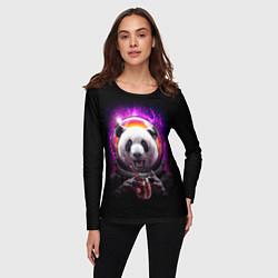 Лонгслив женский Panda Cosmonaut, цвет: 3D-принт — фото 2