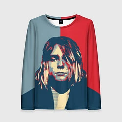 Лонгслив женский Kurt Cobain, цвет: 3D-принт