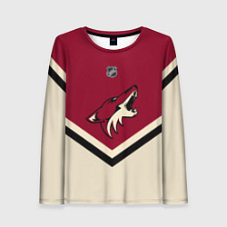 Лонгслив женский NHL: Arizona Coyotes, цвет: 3D-принт