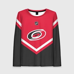 Лонгслив женский NHL: Carolina Hurricanes, цвет: 3D-принт