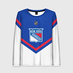 Лонгслив женский NHL: New York Rangers, цвет: 3D-принт