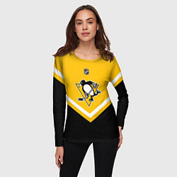 Лонгслив женский NHL: Pittsburgh Penguins, цвет: 3D-принт — фото 2
