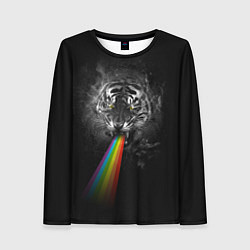 Лонгслив женский Космический тигр, цвет: 3D-принт