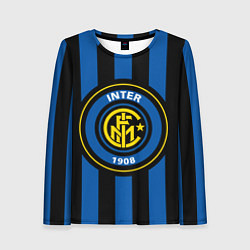 Лонгслив женский Inter FC 1908, цвет: 3D-принт