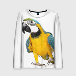 Лонгслив женский Попугай ара, цвет: 3D-принт