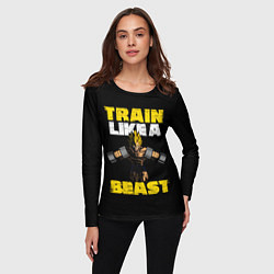 Лонгслив женский Train Like a Beast, цвет: 3D-принт — фото 2