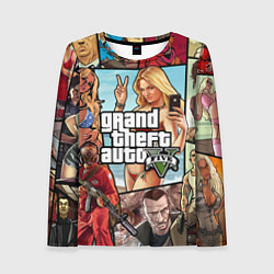 Лонгслив женский GTA V, цвет: 3D-принт