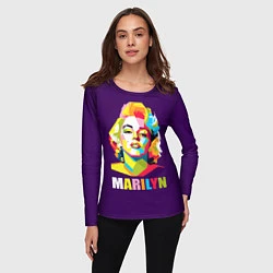 Лонгслив женский Marilyn Monroe, цвет: 3D-принт — фото 2