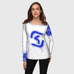 Лонгслив женский SK Gaming: White collection, цвет: 3D-принт — фото 2