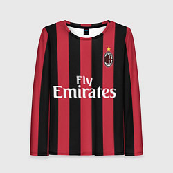 Лонгслив женский Milan FC: Form 2018, цвет: 3D-принт