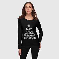 Лонгслив женский Keep Calm & Breaking Benjamin, цвет: 3D-принт — фото 2
