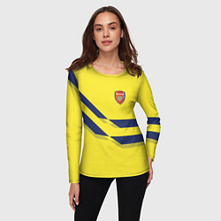 Лонгслив женский Arsenal FC: Yellow style, цвет: 3D-принт — фото 2