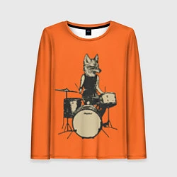 Женский лонгслив Drums Fox