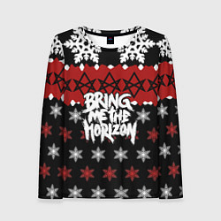 Женский лонгслив Праздничный Bring Me the Horizon