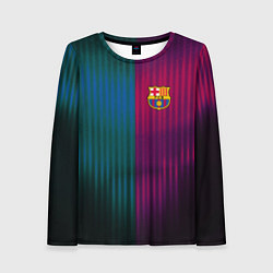 Лонгслив женский Barcelona FC: Abstract 2018, цвет: 3D-принт