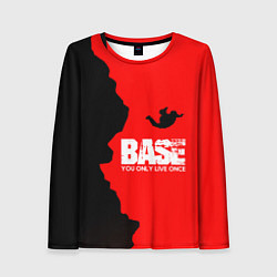 Лонгслив женский Base Jumping: B&R, цвет: 3D-принт