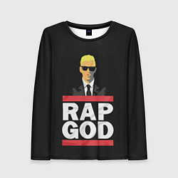 Лонгслив женский Rap God Eminem, цвет: 3D-принт
