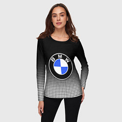 Лонгслив женский BMW 2018 Black and White IV, цвет: 3D-принт — фото 2