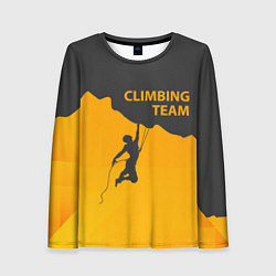 Лонгслив женский Climbing Team, цвет: 3D-принт